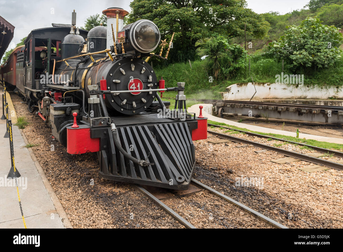 Tools used to fix old steam train hanging on nails Gramado Brasil Maria  Fumaça Stock Photo - Alamy