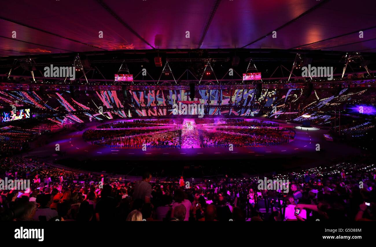 the London Olympic Games 2012 Closing Ceremony at the Olympic Stadium, London. RESS ASSOCIATION Photo. Picture date: Sunday August 12, 2012. See PA story Olympics . Photo credit should read: David Davies/PA Wire. Stock Photo