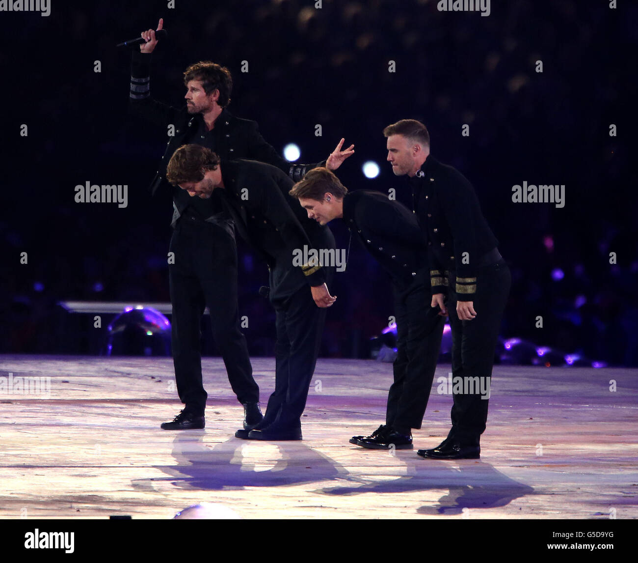 Perform London Take that perform closing ceremony london london olympics olympic ...