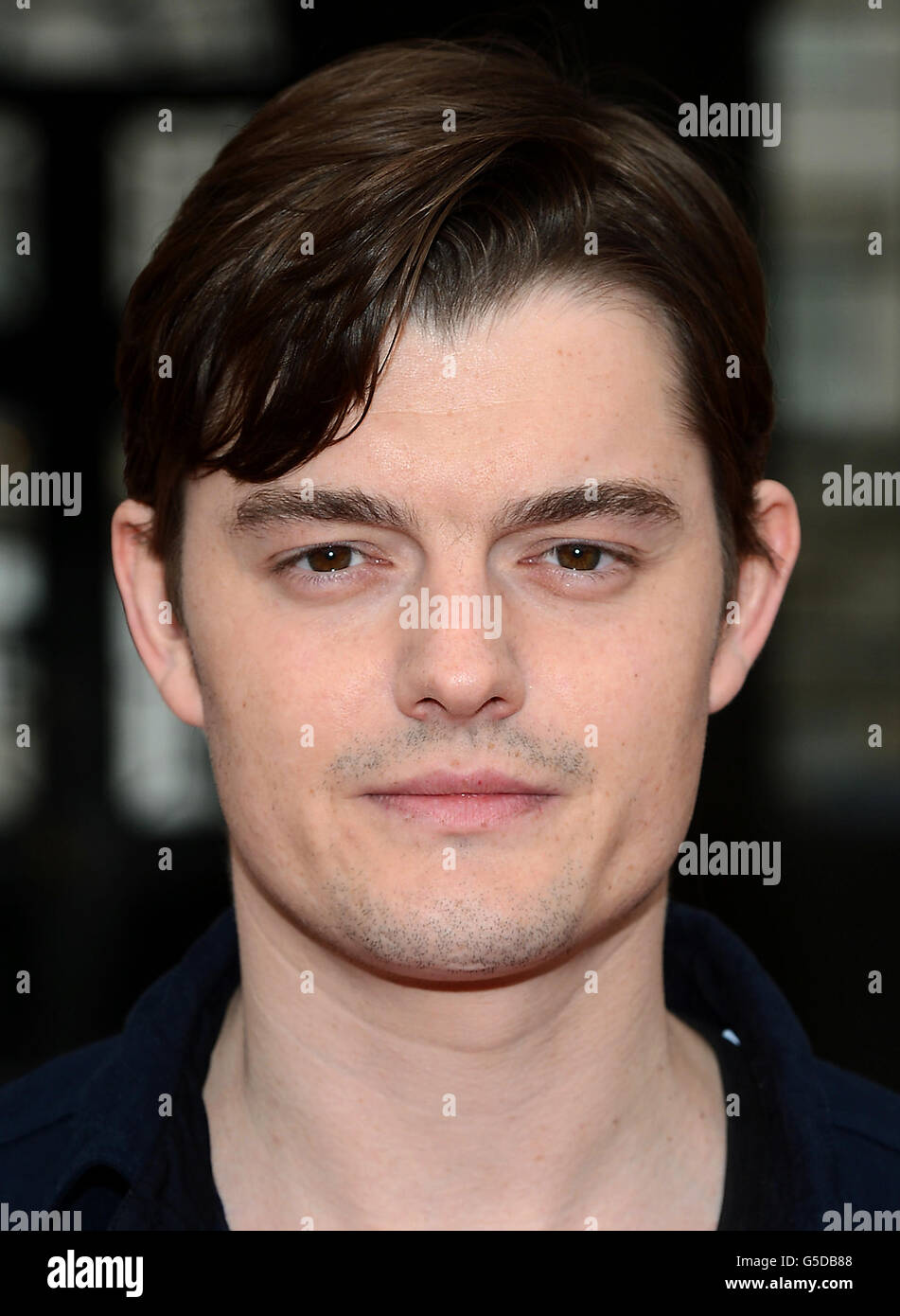 Sam Riley attends the Premier of On The Road, film adaptation of Jack Kerouac's novel at Somerset House, London Stock Photo