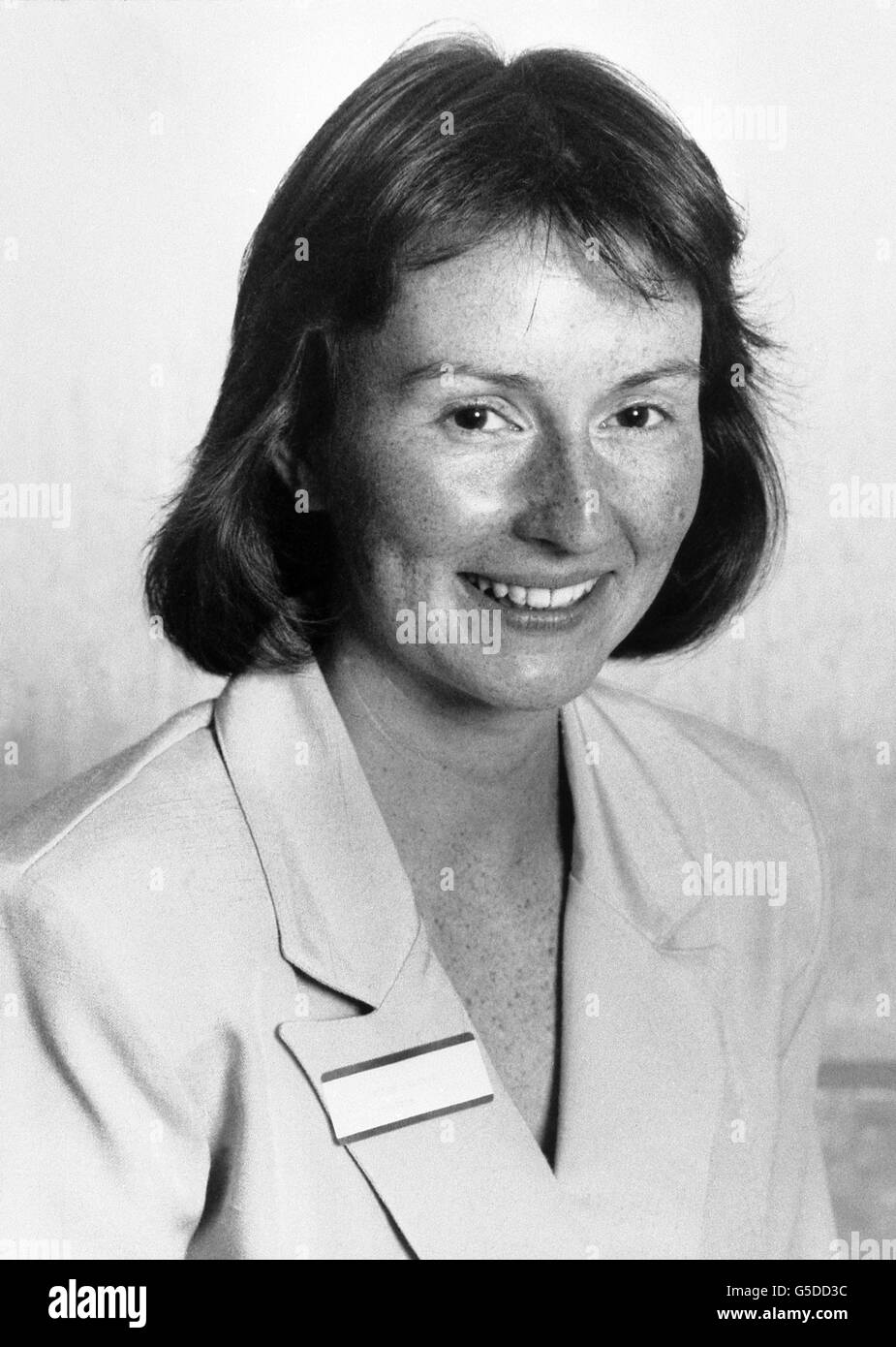 Helen Sharman, research technologist for Mars Confectionary and one of the four final candidates for the Juno Space Mission. Stock Photo