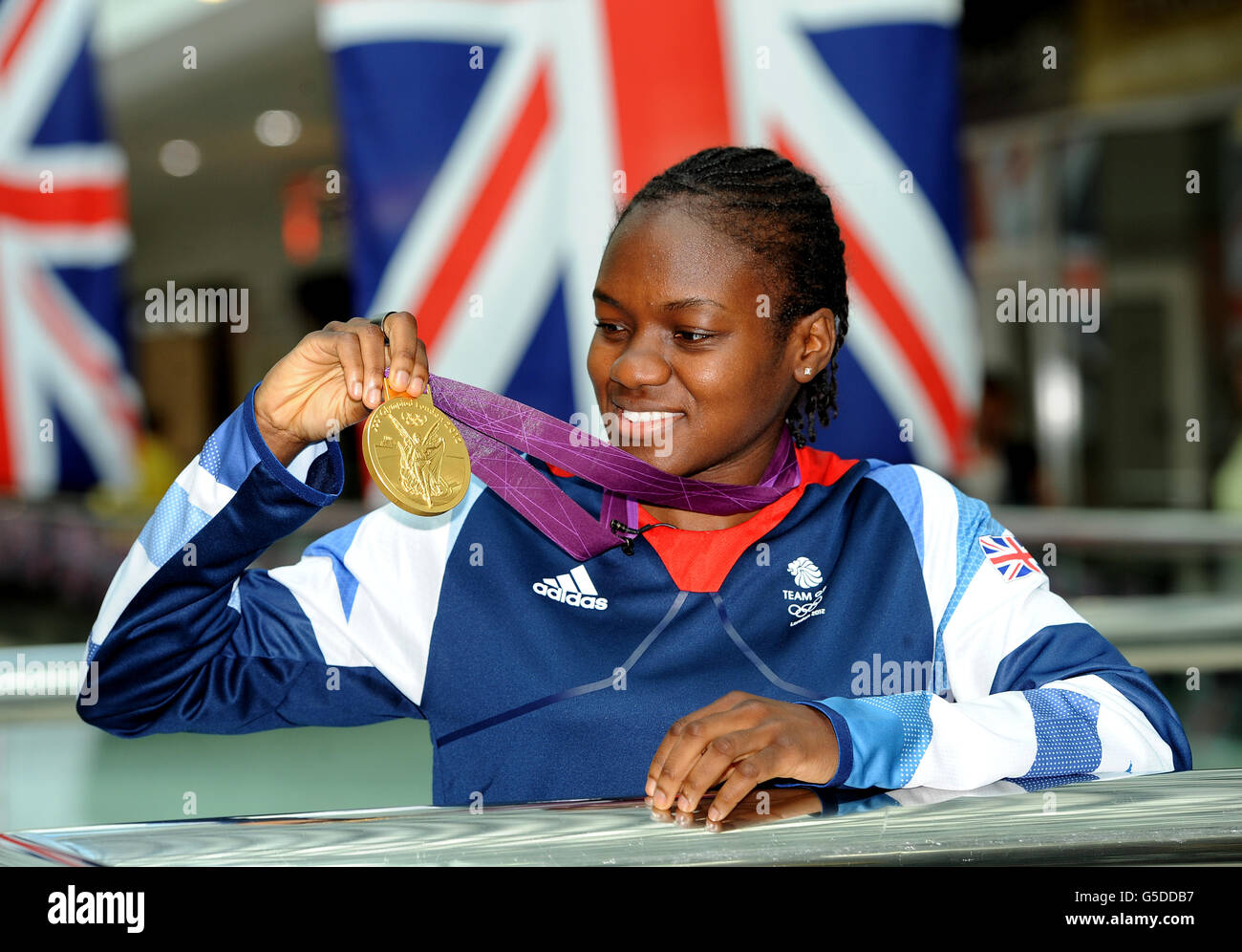 British Boxer 2024 Olympic Gold Medallist Pris Mireille