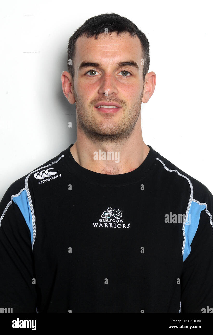Rugby Union Glasgow Warriors Photocall Scotstoun Stadium Stock