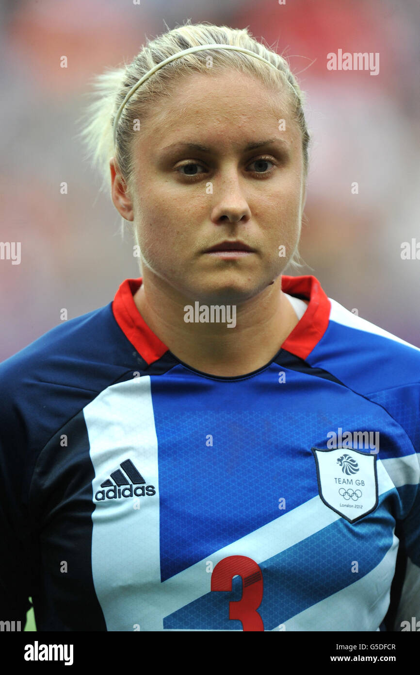 United Kingdom's Stephanie Houghton during the Quarter Final match against Canada and at the City of Coventry Stadium, during day seven of the London Olympics. Stock Photo