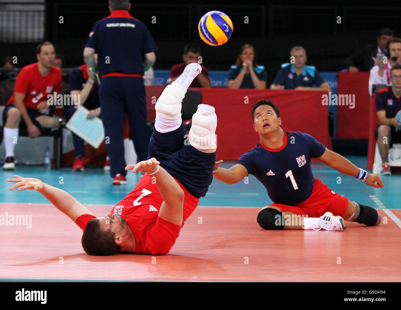 Great britains justin phillips netra rana sitting volleyball excel hi ...