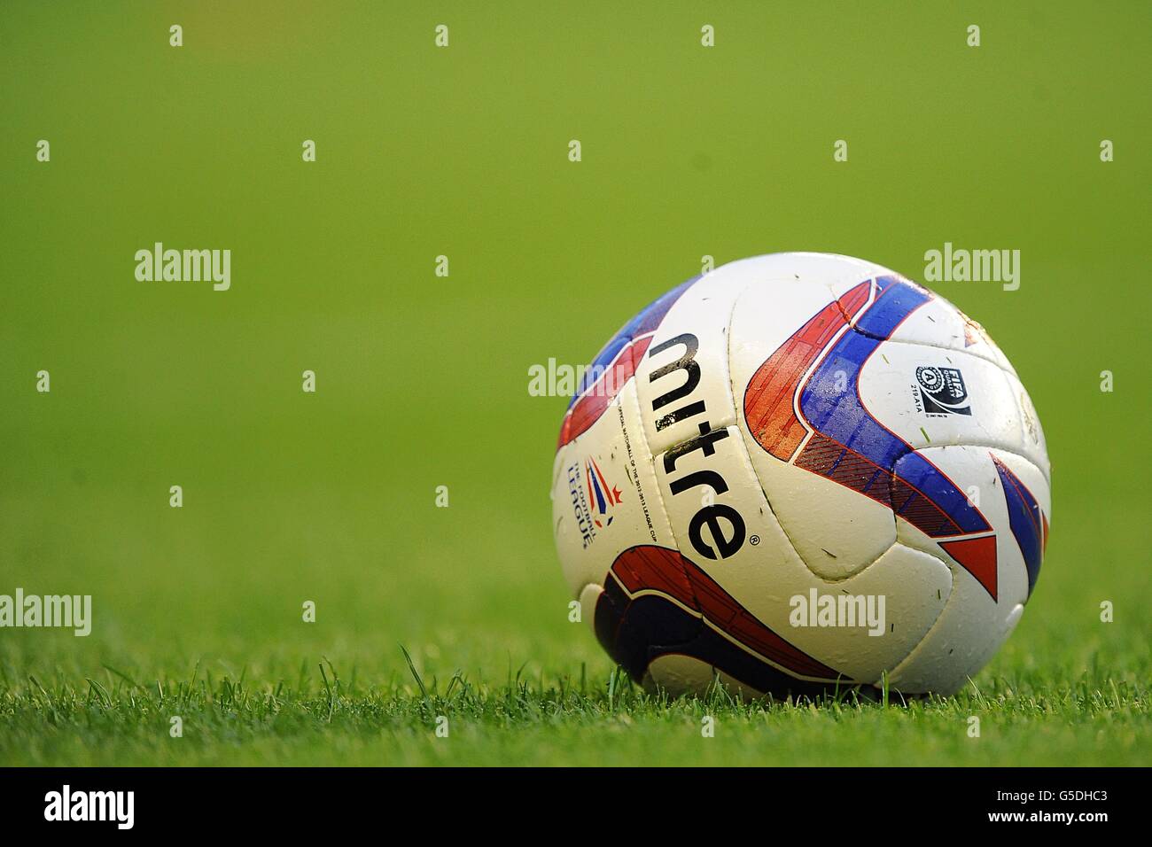 Soccer - Capital One Cup - Second Round - Everton v Leyton Orient - Goodison Park. General view of the match ball Stock Photo
