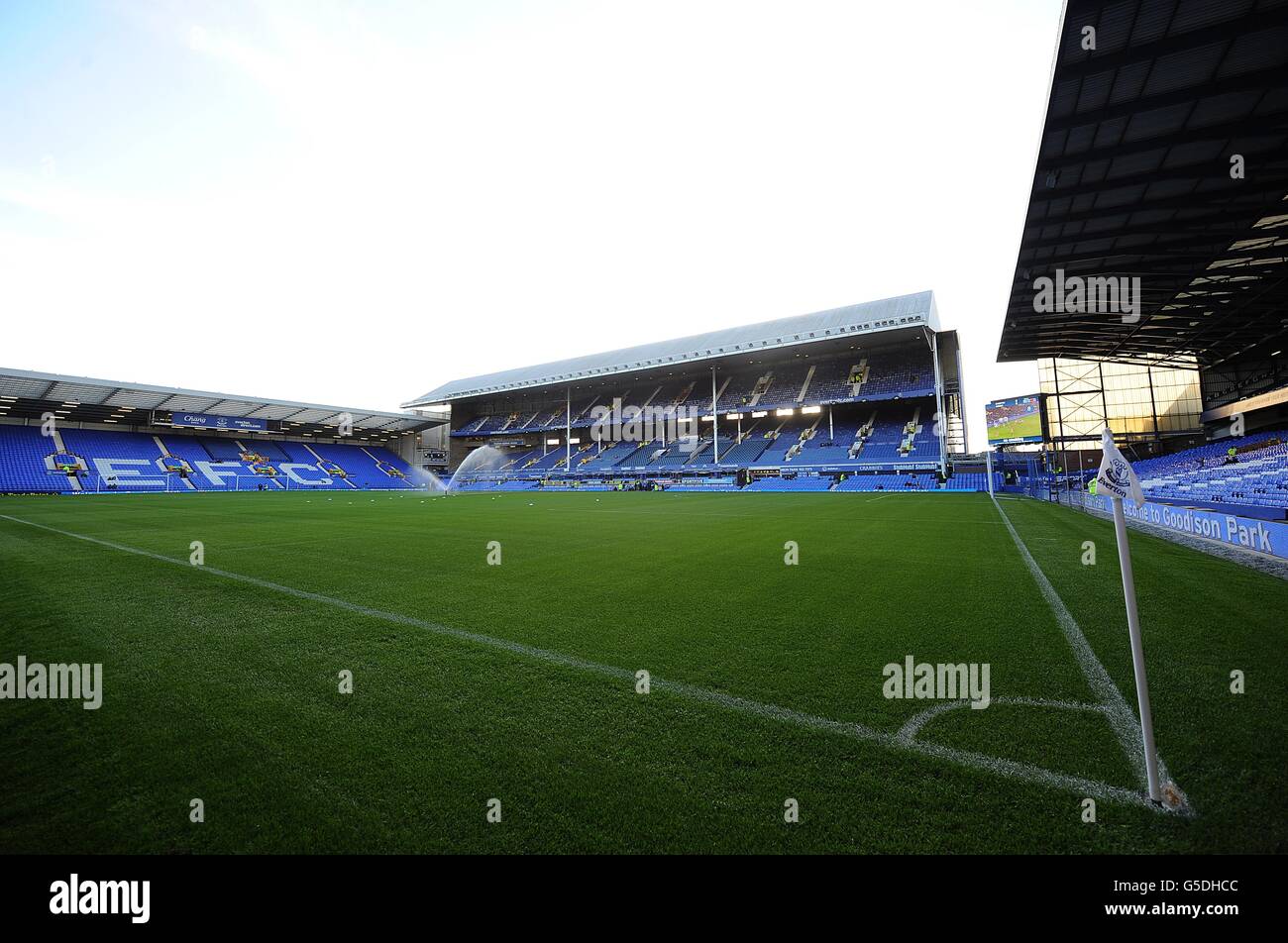 Soccer - Capital One Cup - Second Round - Everton v Leyton Orient - Goodison Park. General view of Goodison Park Stock Photo