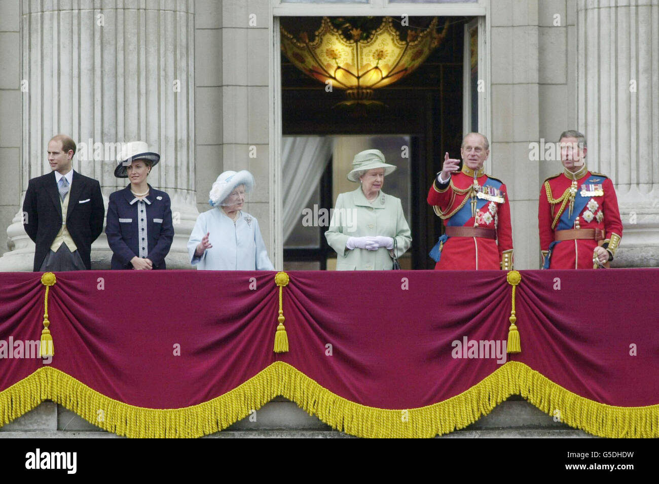 Trooping of the Colour Balcony Stock Photo