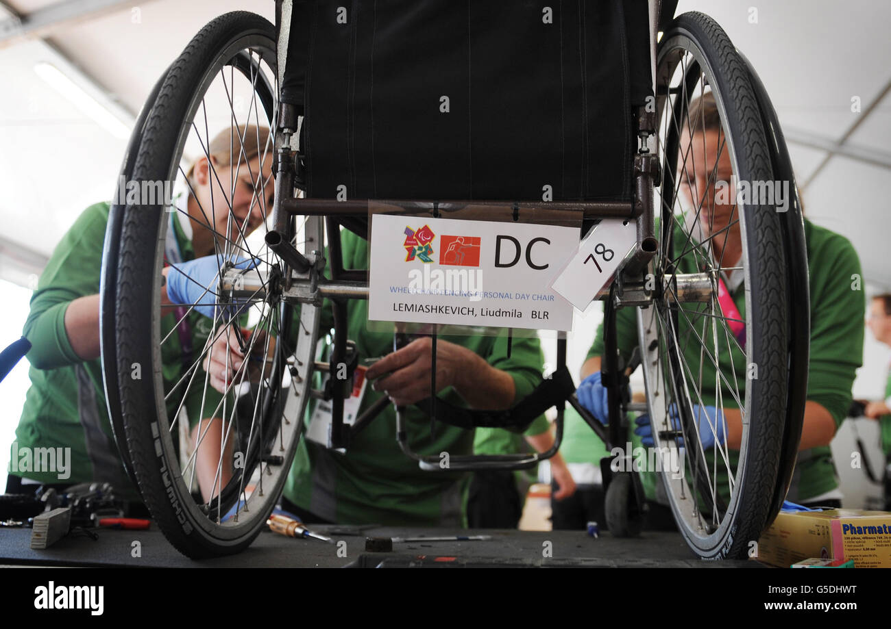Technicians at the Wheelchair orthotic and prosthetic repair centre