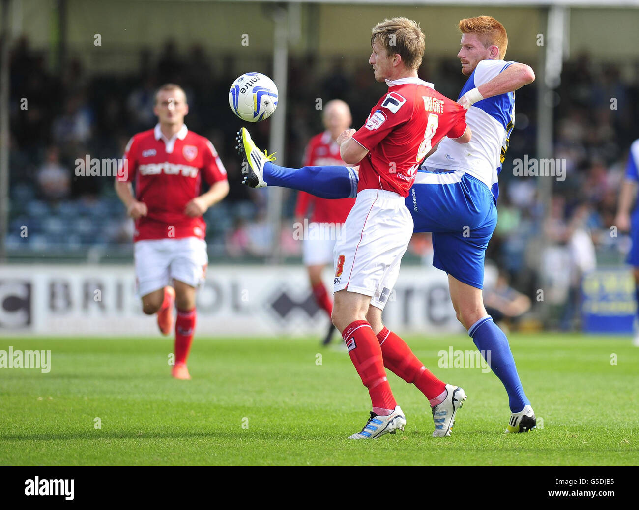 Soccer - npower Football League Two - Bristol Rovers v Morecambe - Memorial Stadium Stock Photo