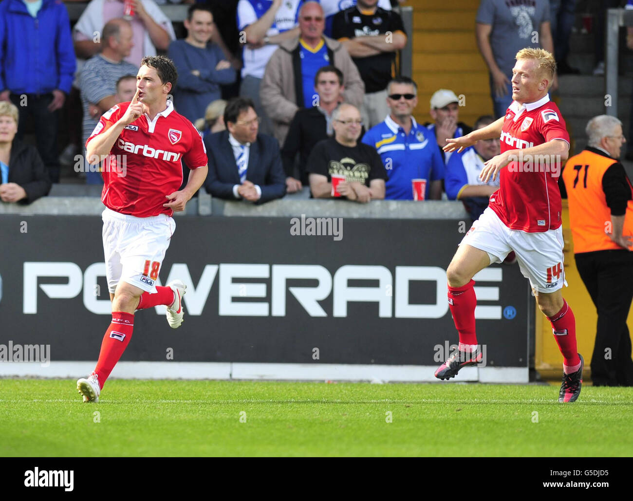 Soccer - npower Football League Two - Bristol Rovers v Morecambe - Memorial Stadium Stock Photo