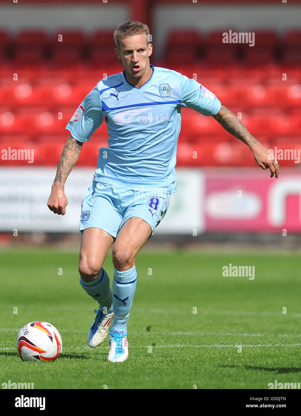 Coventry City's Carl Baker during the npower Football League One match at Gresty Road, Crewe. Stock Photo