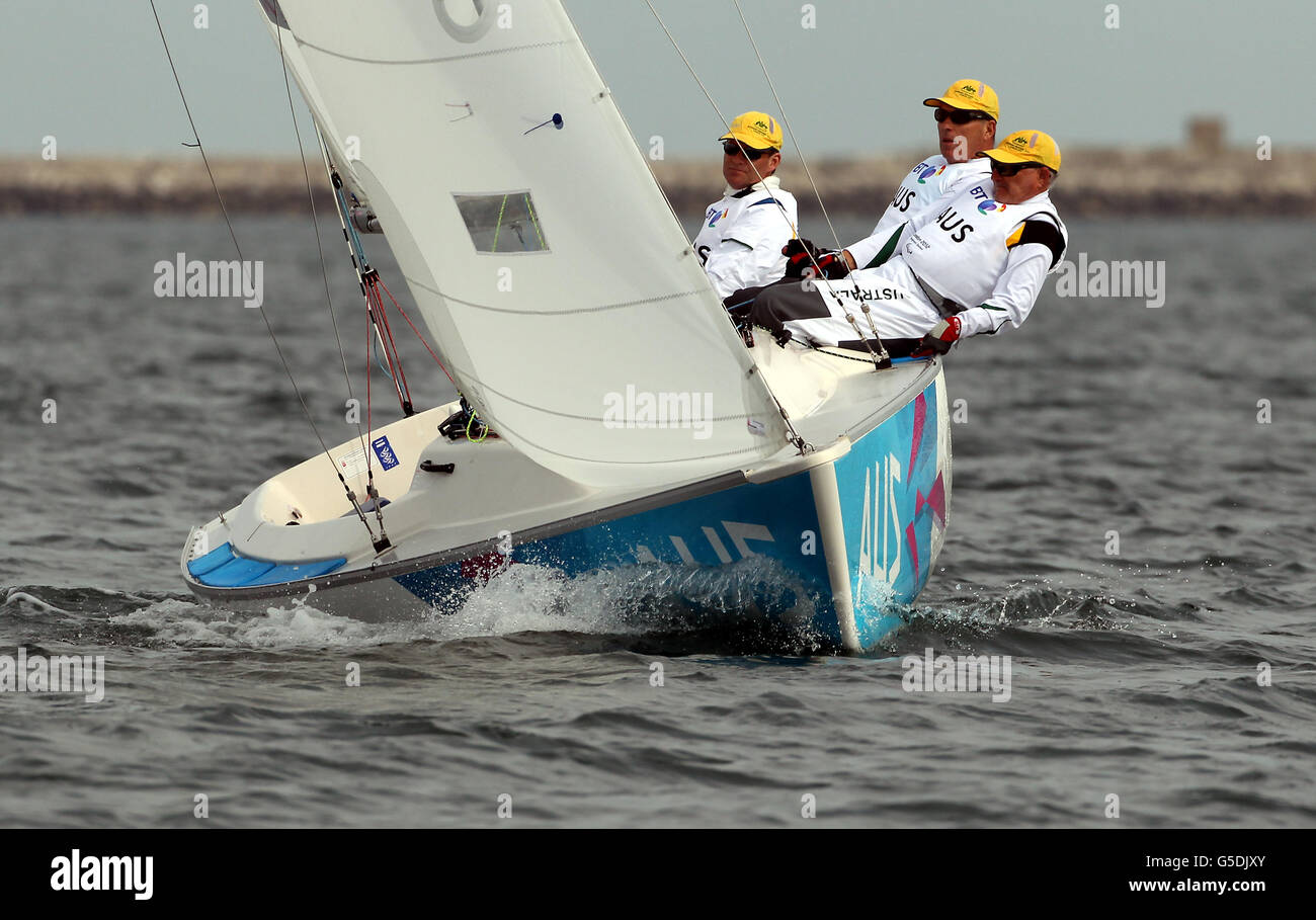 Australia's Sonar crew Colin Harrison, Jonathan Harris and Stephen ...