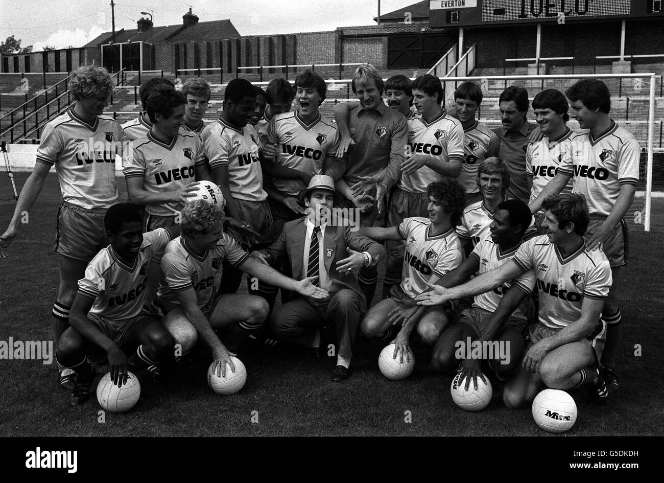 ELTON JOHN/WATFORD : 1982 Stock Photo