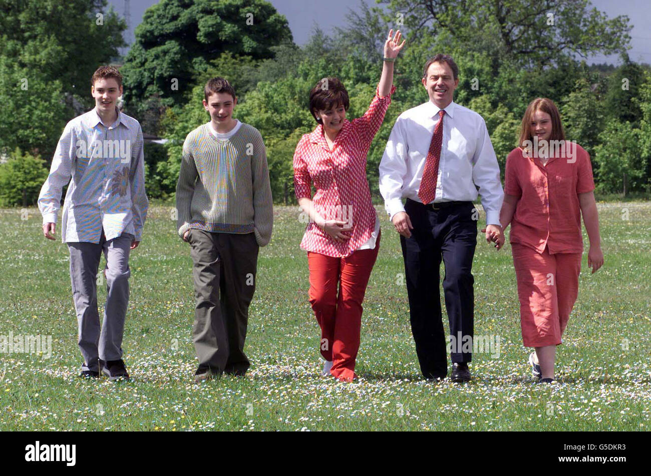 Blair voting General Election Stock Photo - Alamy