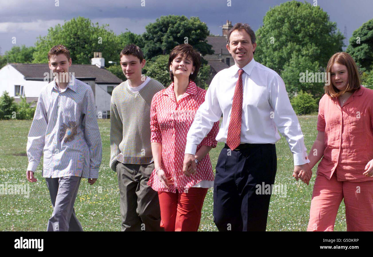 Blair General Election voting Stock Photo - Alamy