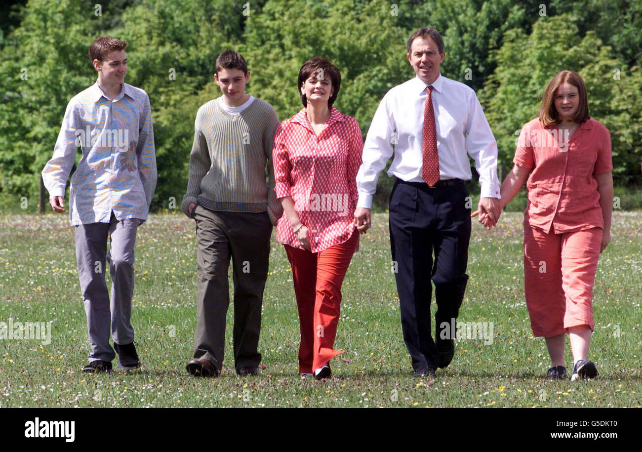 Blair voting General Election Stock Photo - Alamy