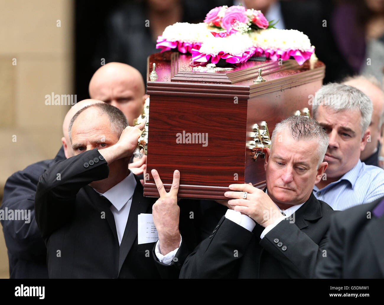 Winnie Johnson funeral Stock Photo Alamy