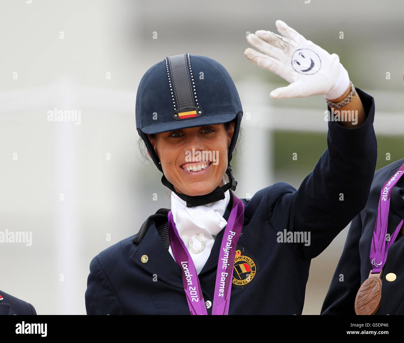 Belgium s Michele George wins gold in the Dressage Individual