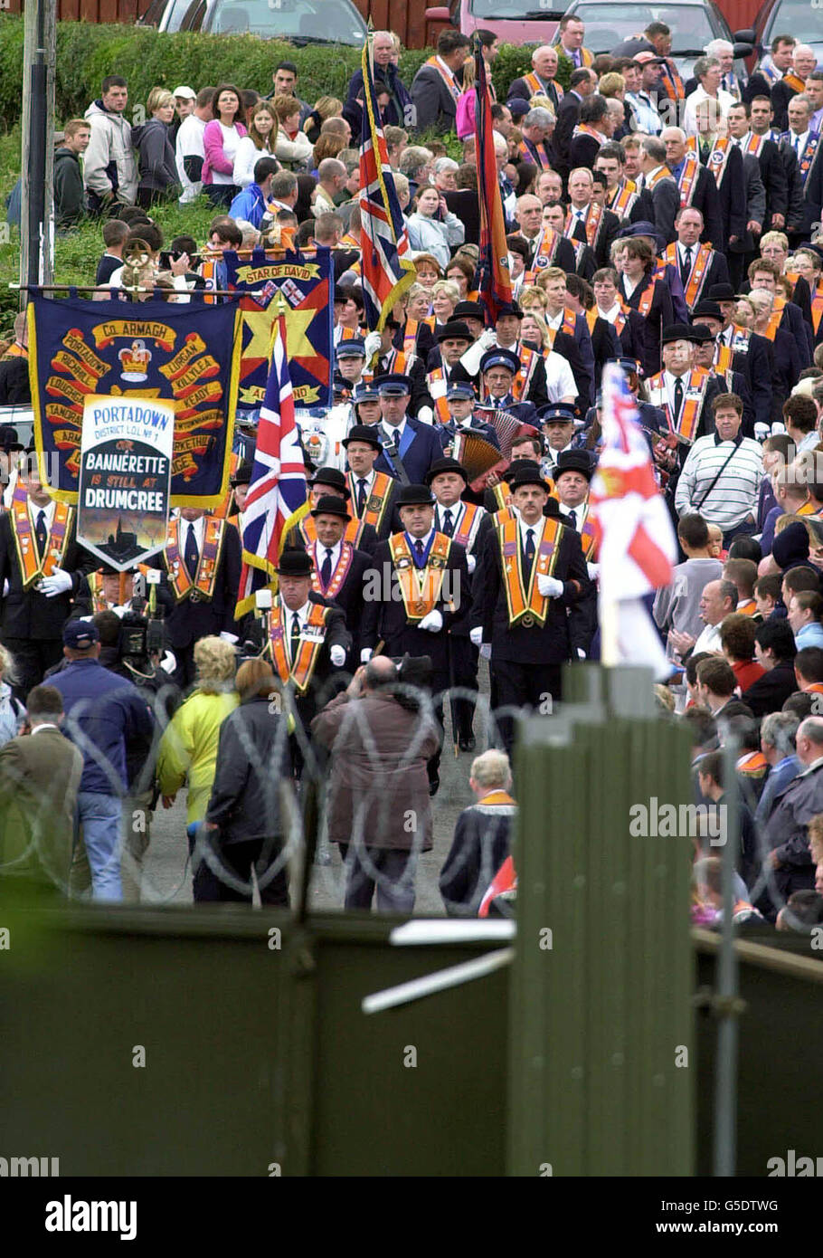 Ulster Drumcree Parade Stock Photo