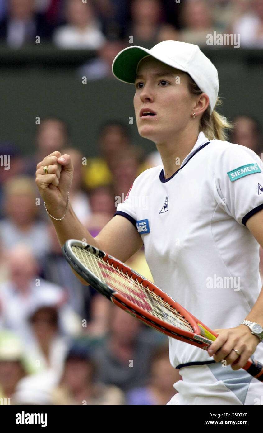 Justine Henin Wimbledon Stock Photo - Alamy
