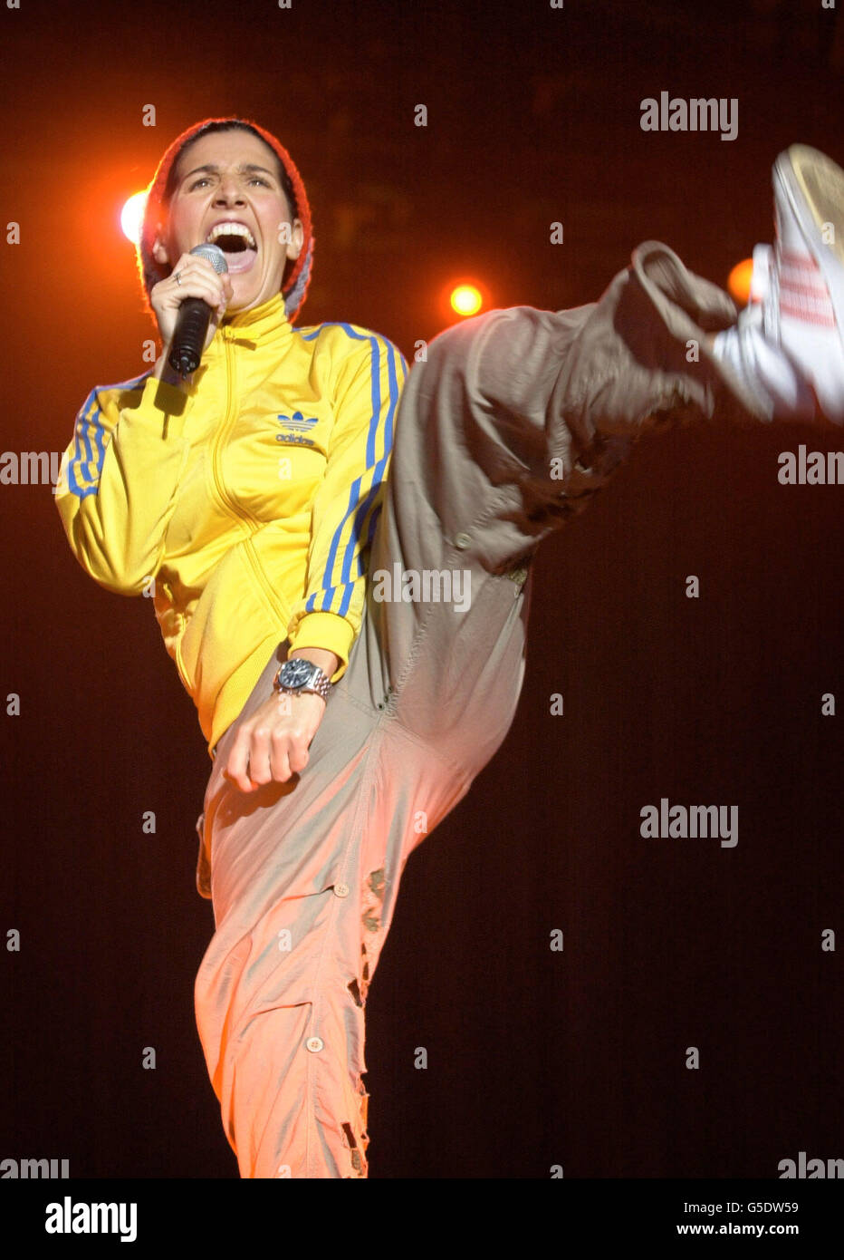 Sharleen Spiteri, lead singer of the Scottish band Texas, performs at