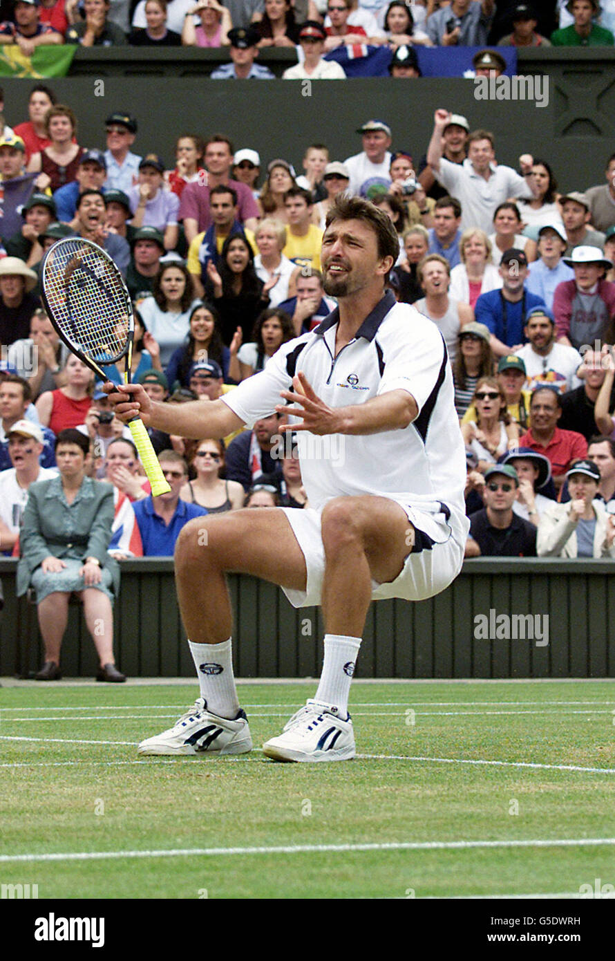 Wimbledon Ivanisevic v Rafter Stock Photo - Alamy