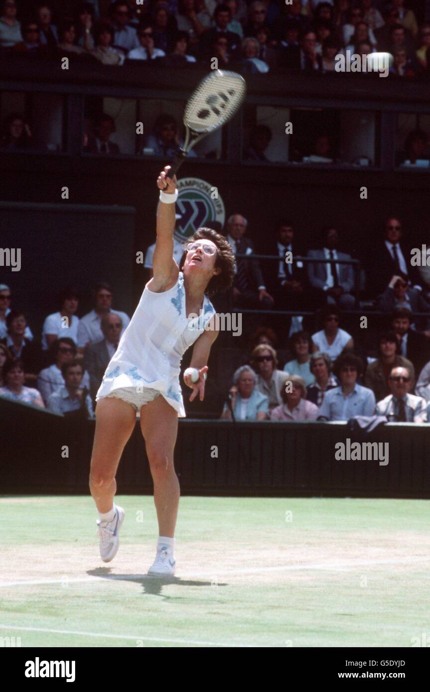 Tennis. Wimbledon 1982, Billie Jean King Stock Photo Alamy Tennis. Wimbledon 1982, Billie Jean King Stock Photo Alamy