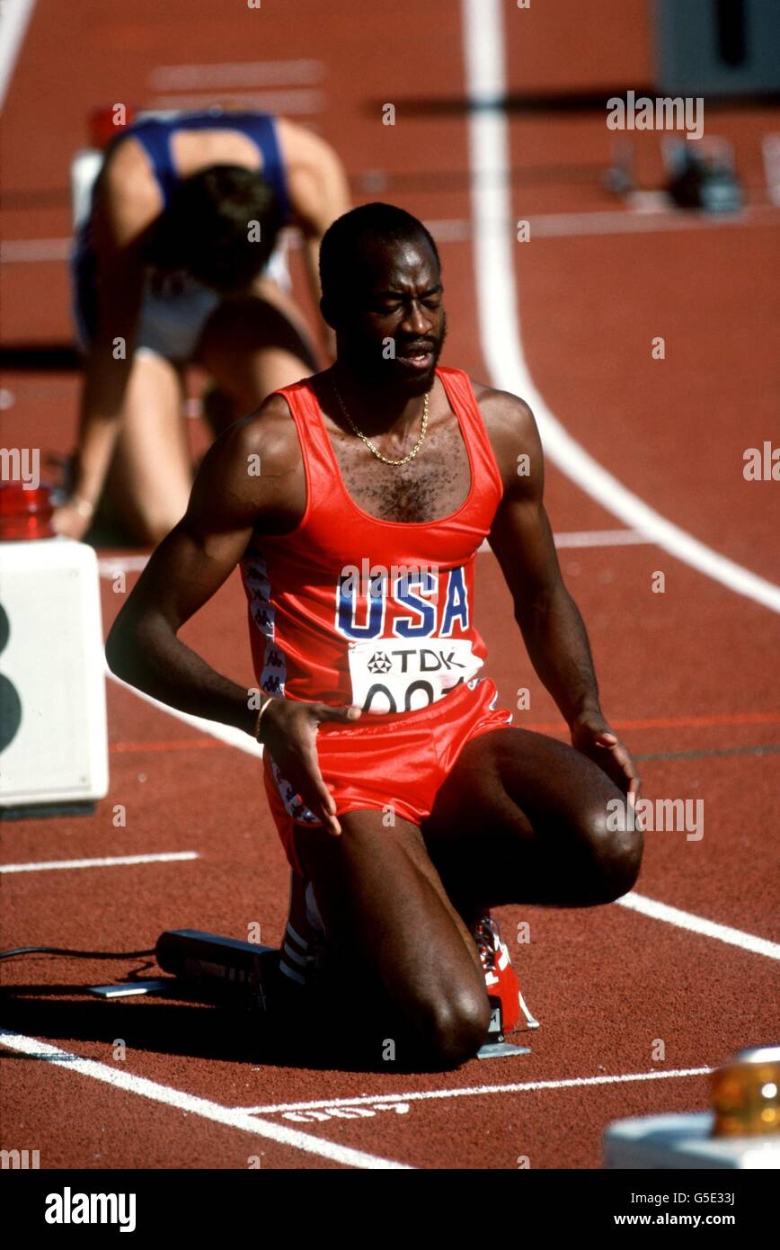Athletics World Athletic Championships Helsinki 1983 Stock Photo