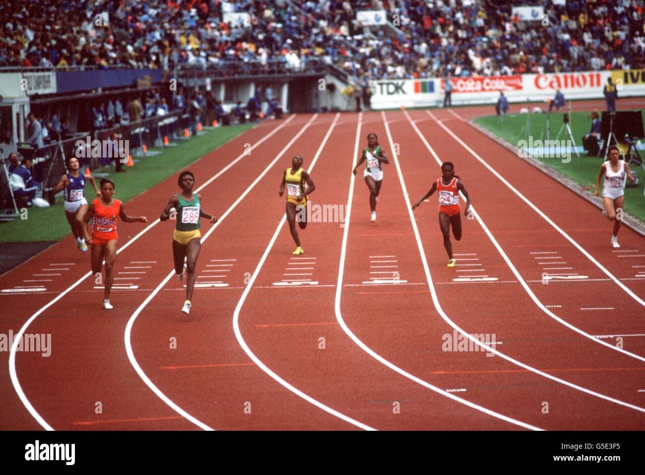 Athletics World Athletic Championships Helsinki 1983 Stock Photo