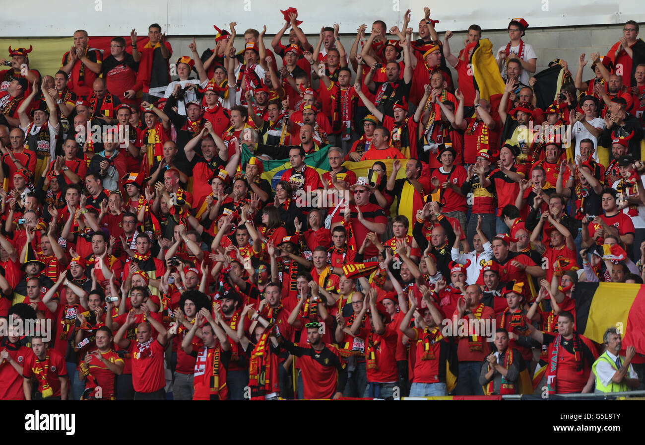 Soccer - 2014 FIFA World Cup - Qualifier - Group A - Wales v Belgium - Cardiff City Stadium Stock Photo