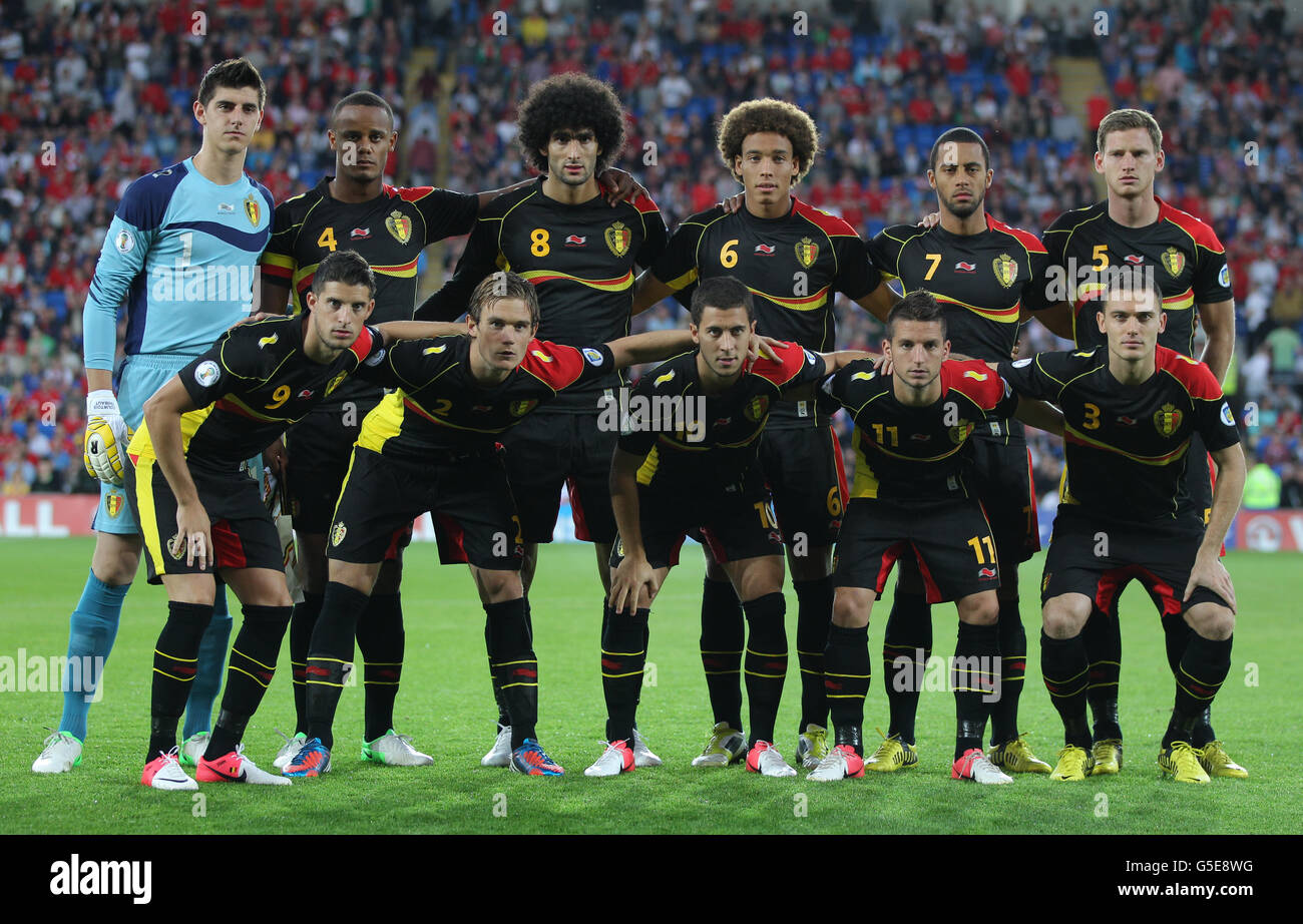 Soccer - 2014 FIFA World Cup - Qualifier - Group A - Wales v Belgium - Cardiff City Stadium Stock Photo
