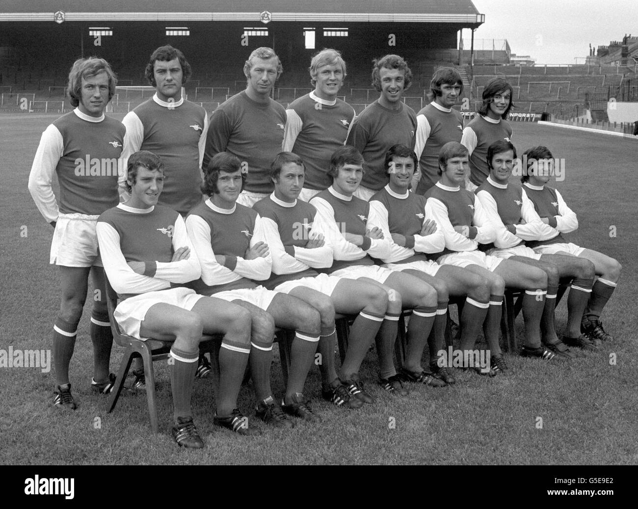 Arsenal FC squad 1971 Stock Photo