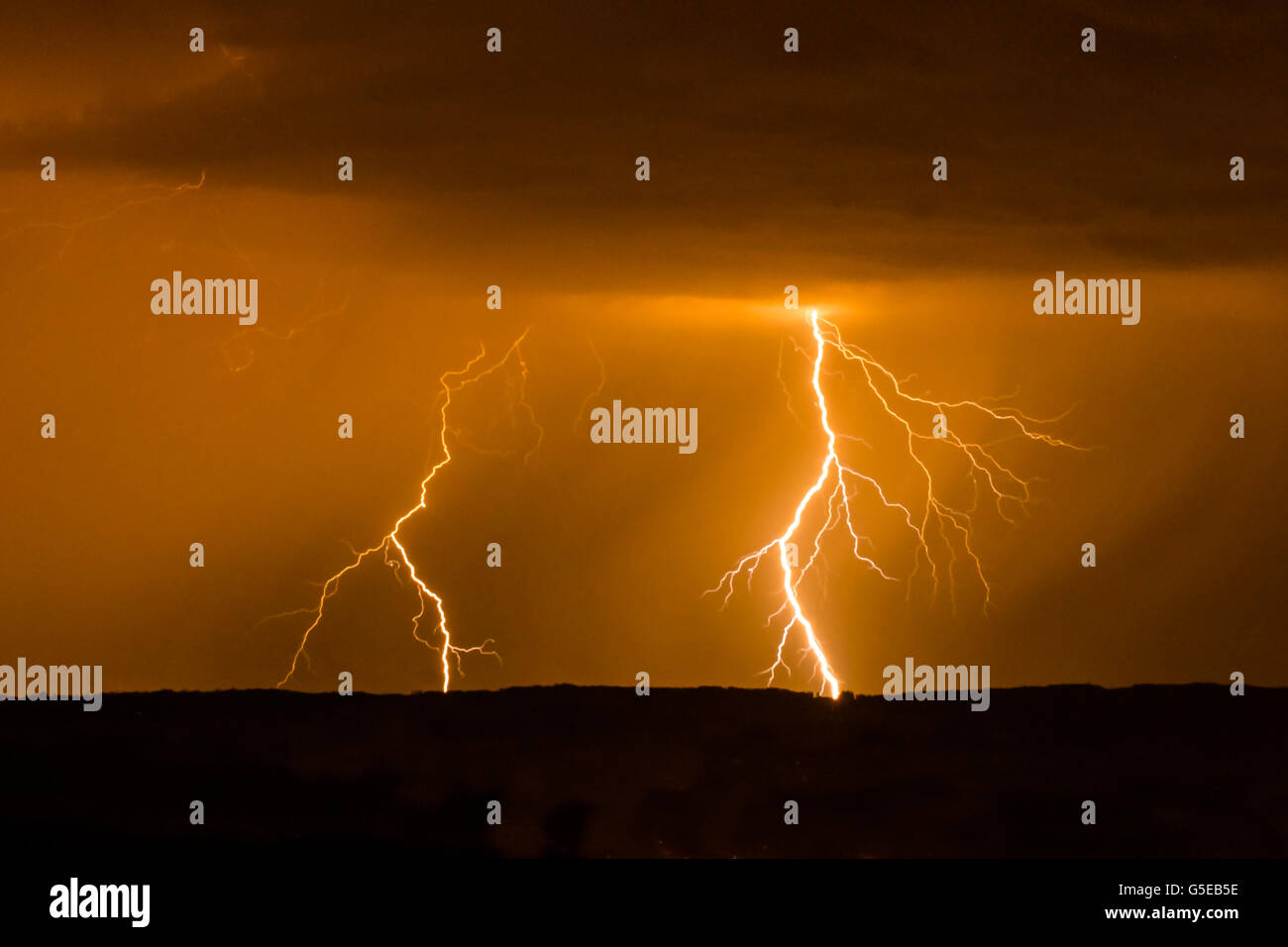 Double lightning hi-res stock photography and images - Alamy