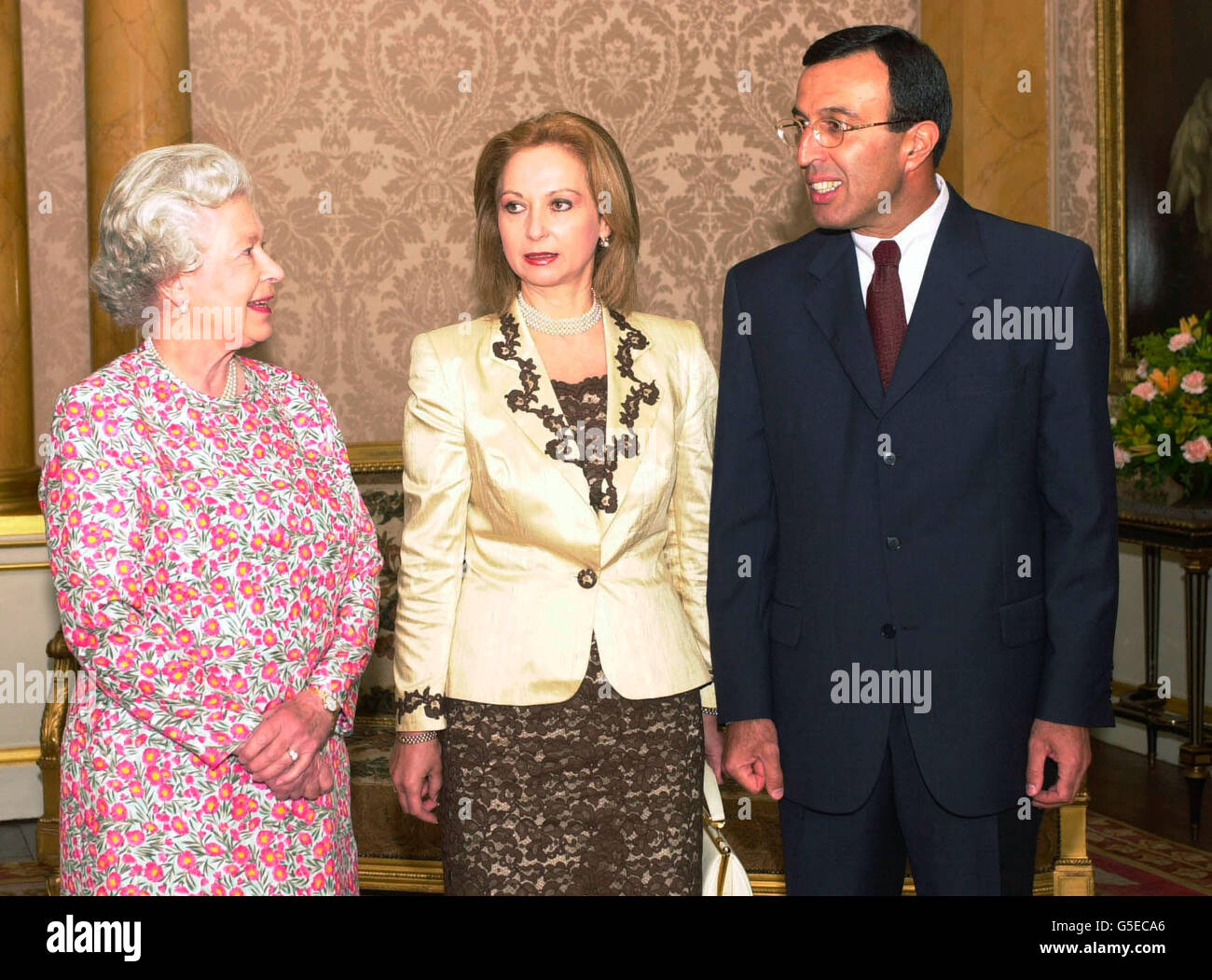 Britains queen elizabeth ii receives the president of bulgaria hi-res ...