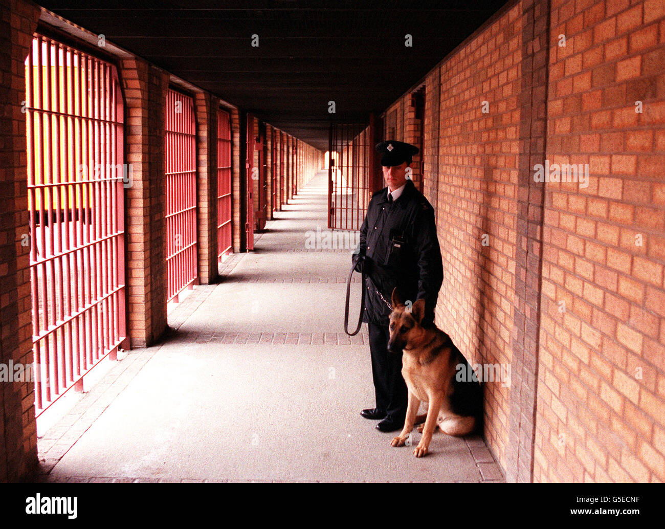 Bellmarsh Prison Hi Res Stock Photography And Images Alamy   A Guard Stands Outside One Of The Cells At Bellmarsh Prison Thamesmead G5ECNF 