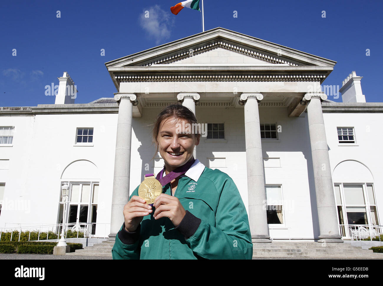 Olympic Gold medal winner Katie Taylor who along with other athletes