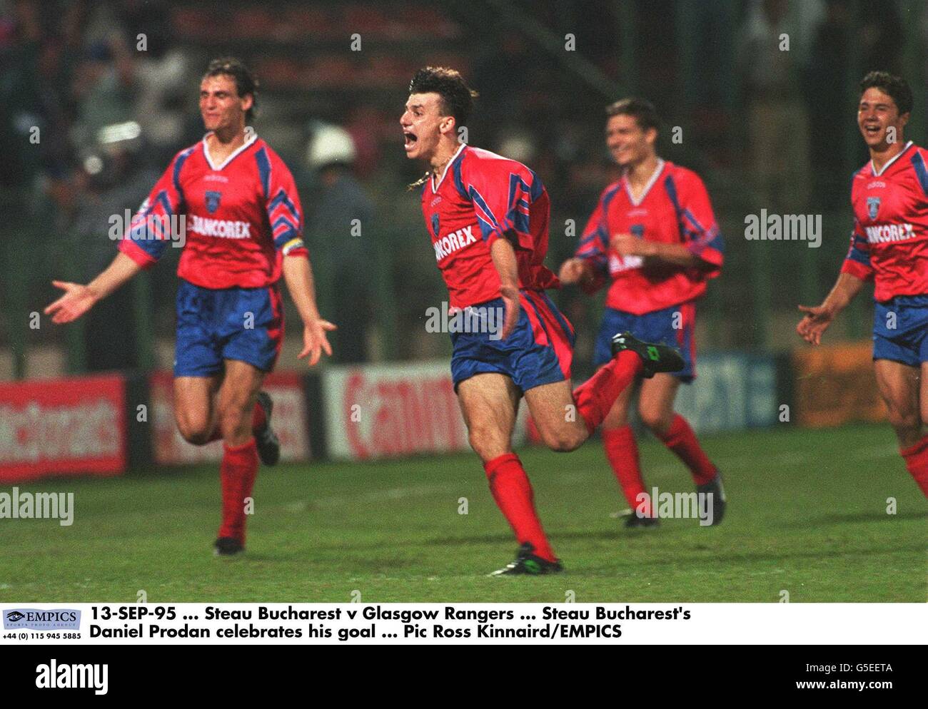 UEFA Champions League soccer Steaua Bucharest v Glasgow Rangers Stock Photo  - Alamy