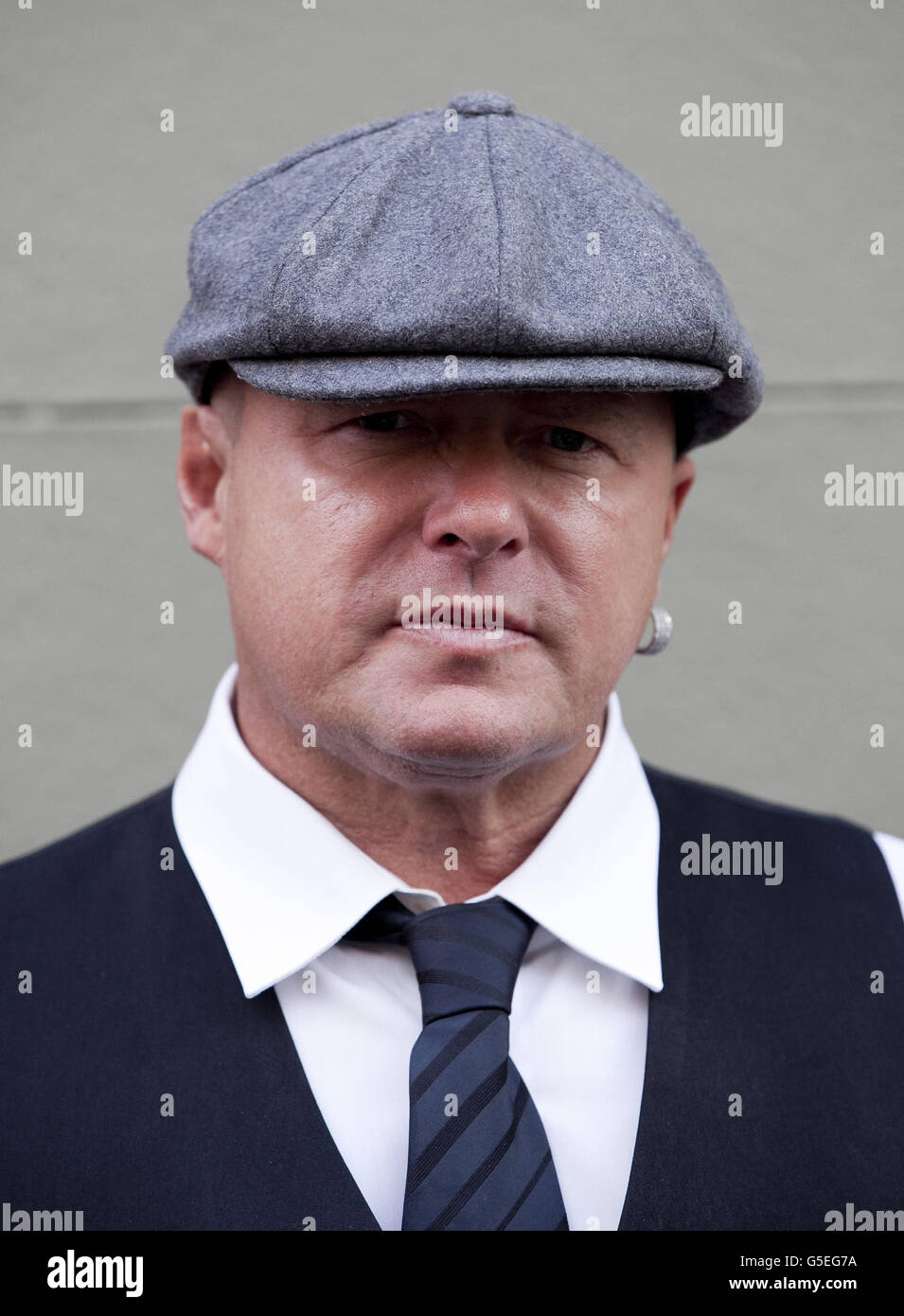 Vic dark attends the launch party of british gangster hires stock
