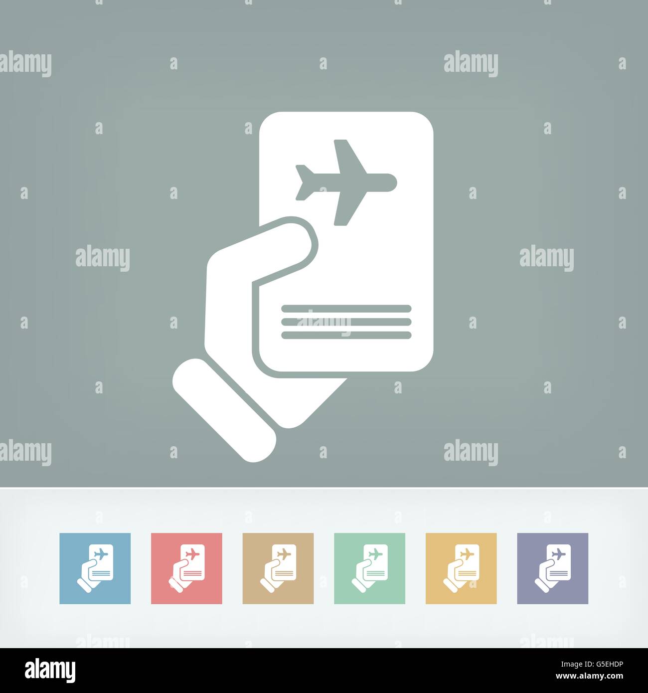 Travel document Stock Vector