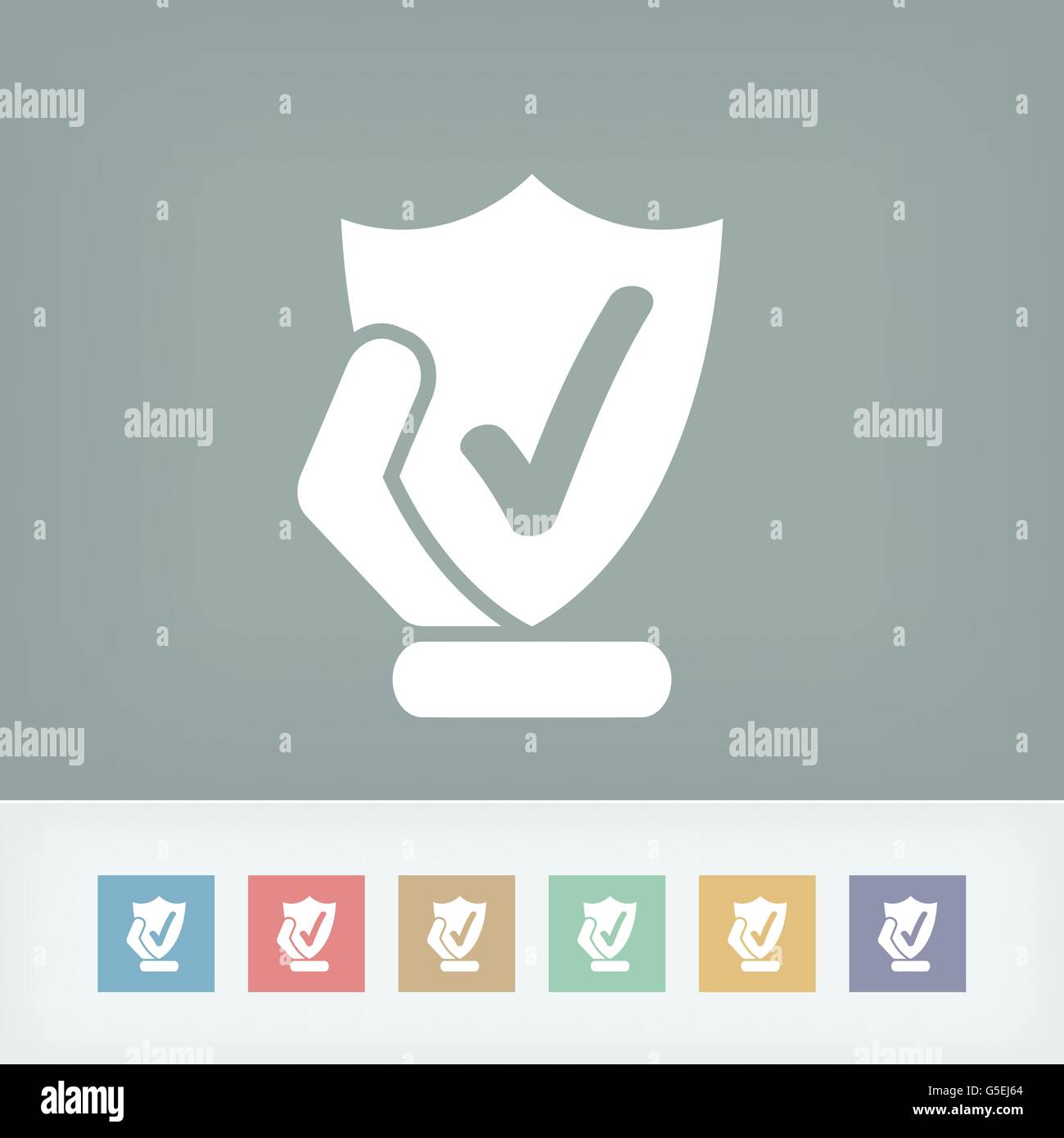 Protection shield icon Stock Vector Image & Art - Alamy