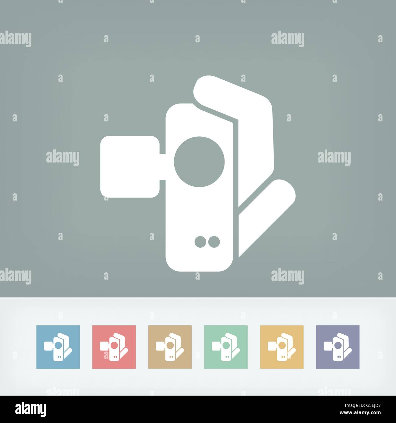 Simple rec icon video hi-res stock photography and images - Alamy