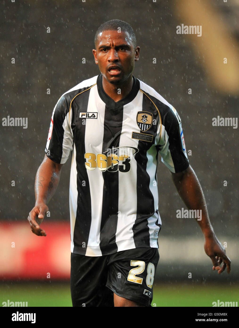 Soccer - npower League One - Notts County v Hartlepool United - Meadow Lane Stock Photo
