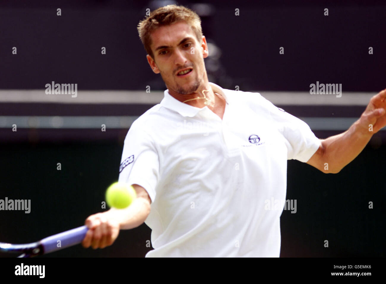 Nicolas Escude Wimbledon Stock Photo Alamy