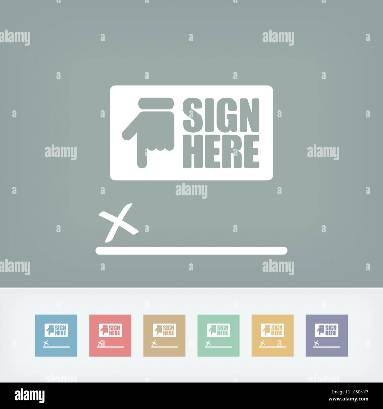 Sign on document icon Stock Vector Image & Art - Alamy