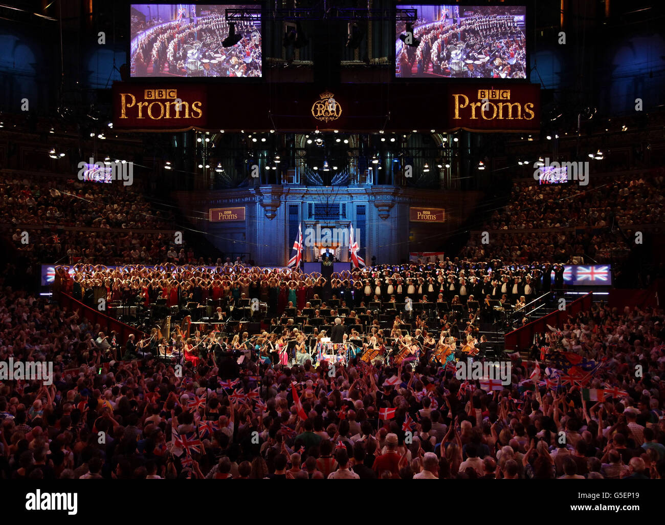 BBC Last night of the Proms Stock Photo Alamy