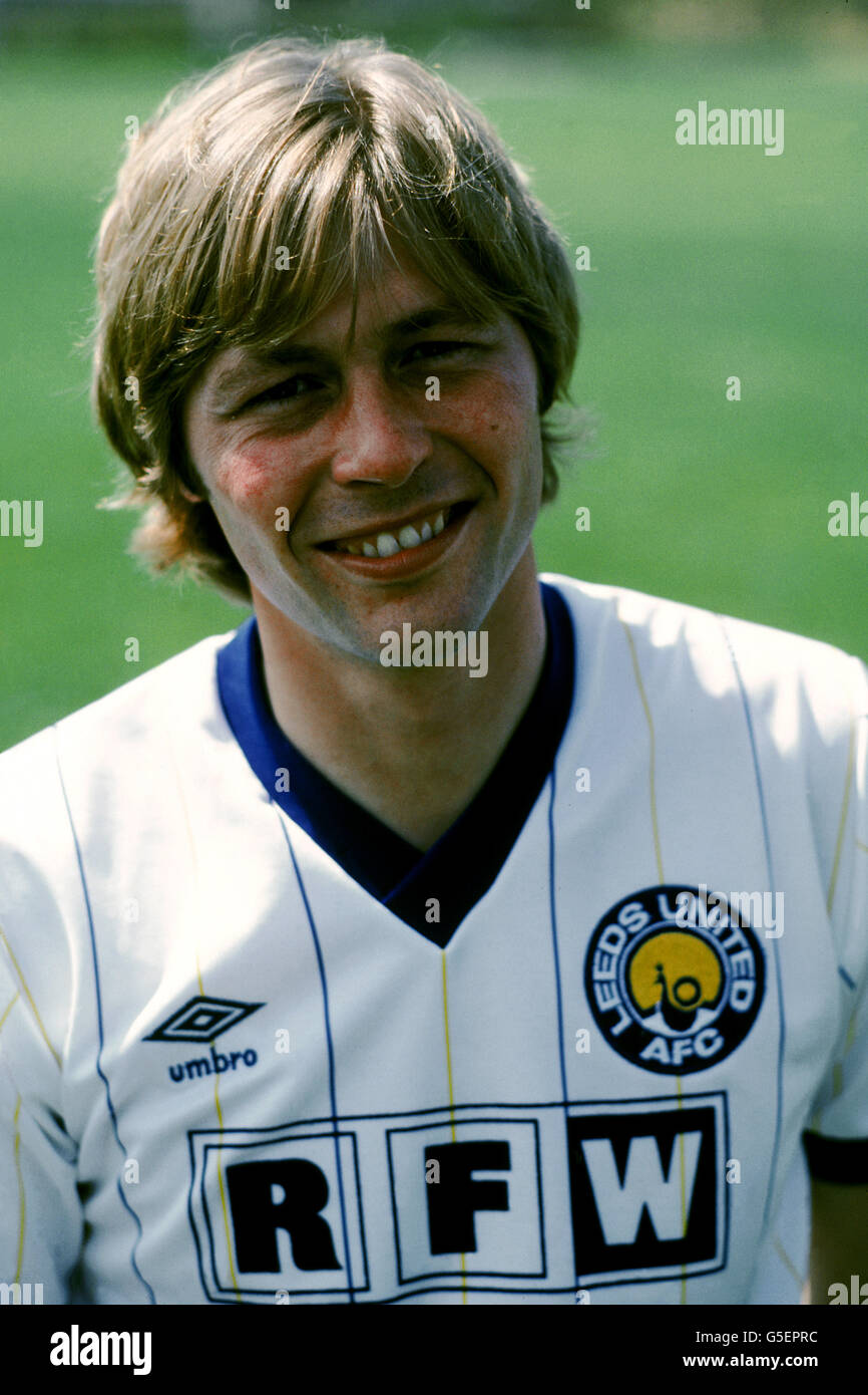 Soccer - Leeds United. Brian Greenhoff, Leeds United Stock Photo