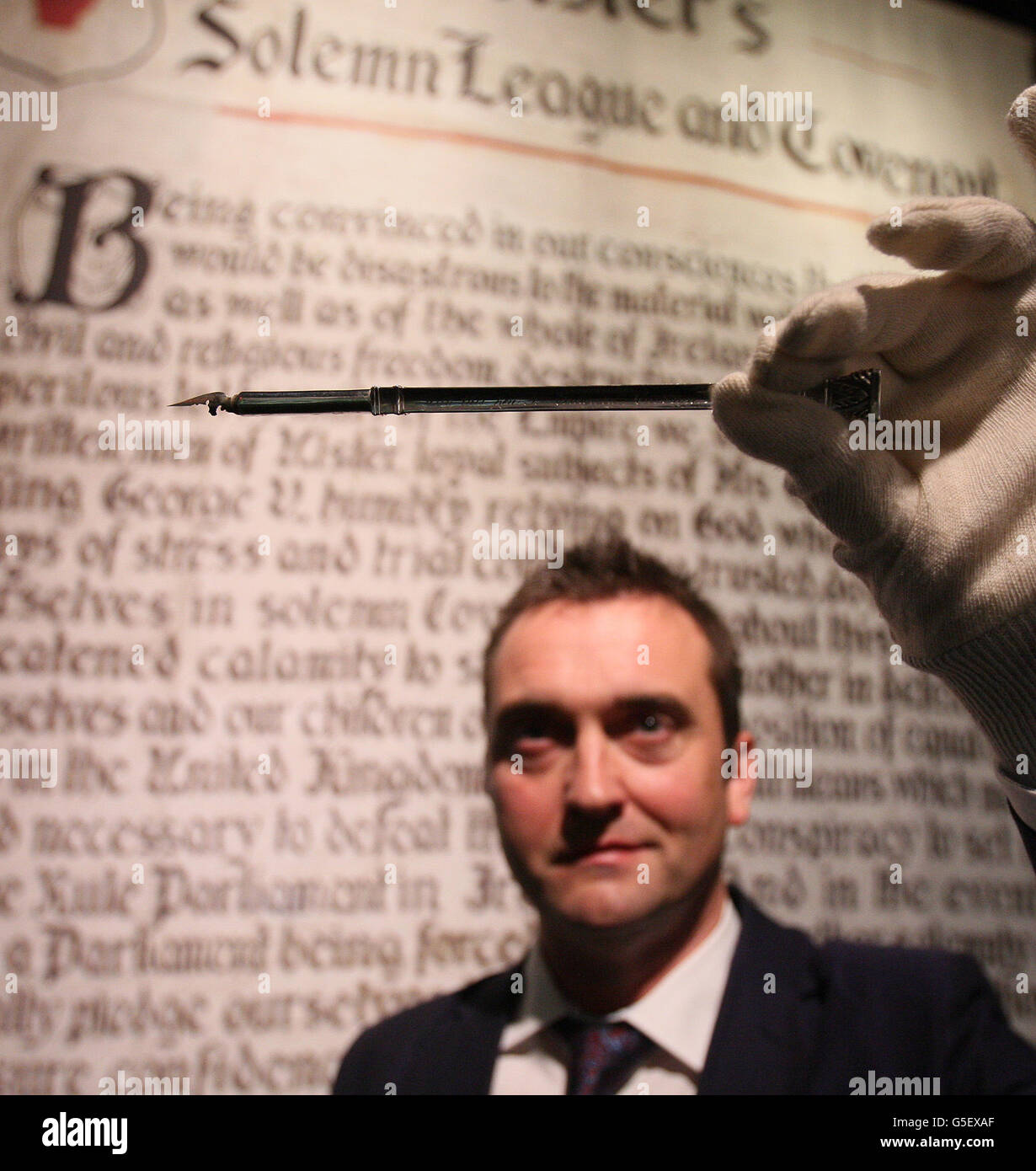 The Ulster Crisis: Irish Home Rule and the Ulster Covenant exhibition Stock Photo