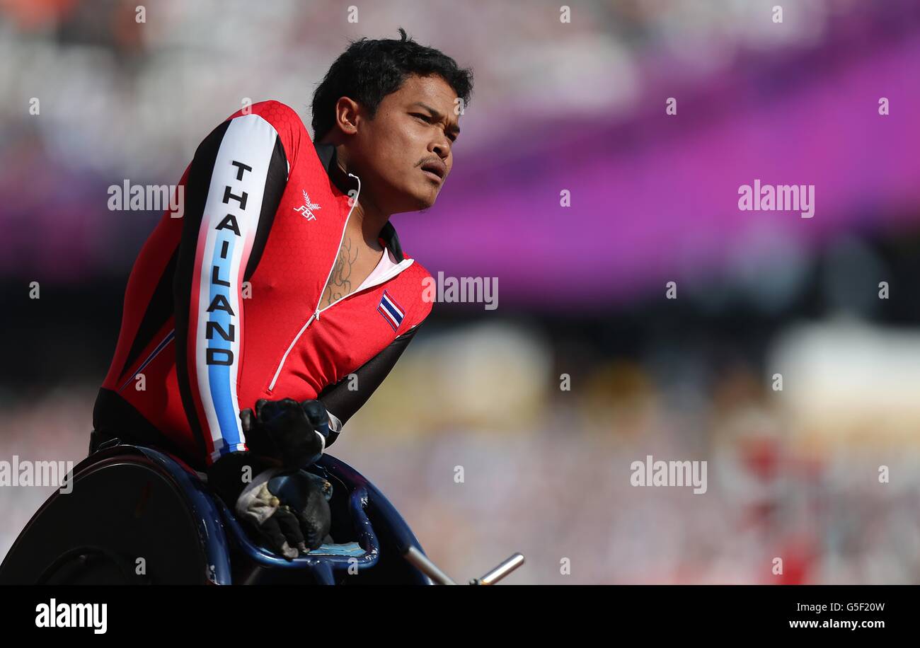 London Paralympic Games - Day 5. Thailand's Peth Rungsri Stock Photo