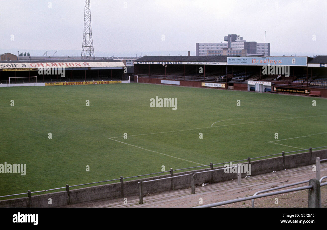 Soccer grounds chester city feature hires stock photography and images